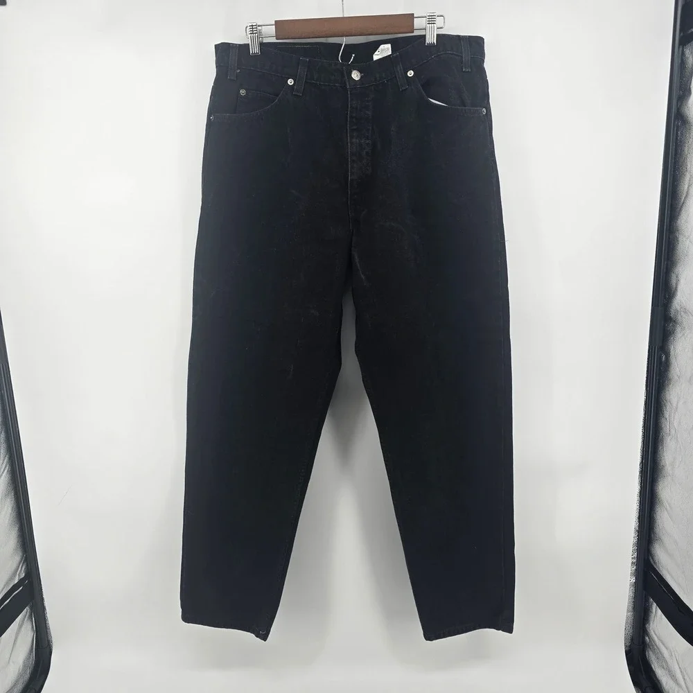Vintage Levis 550 Relaxed Fit Tapered Orange Tab Black Jeans 38x30 40550-4159
